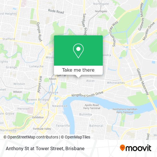 Anthony St at Tower Street map