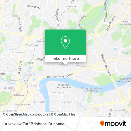 Mapa Allenview Turf Brisbane