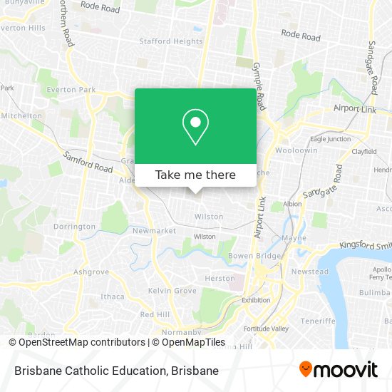 Brisbane Catholic Education map
