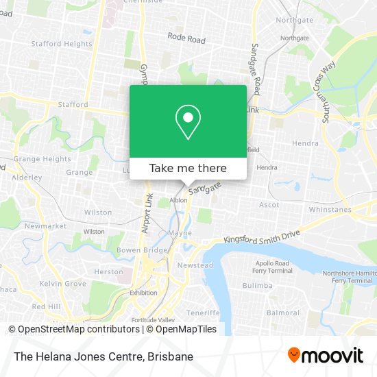 The Helana Jones Centre map