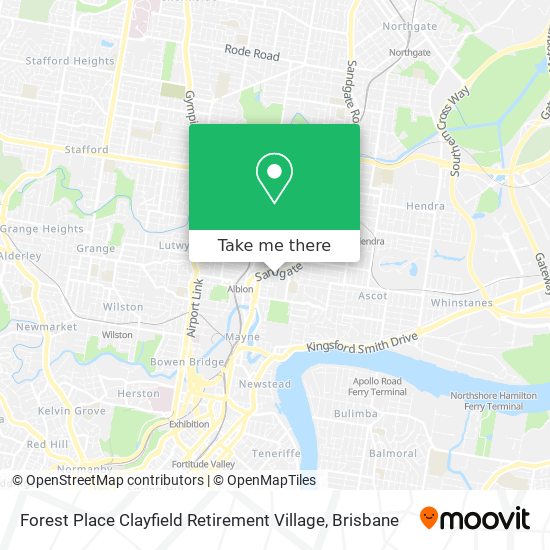 Forest Place Clayfield Retirement Village map