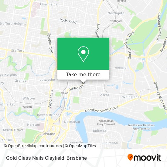 Gold Class Nails Clayfield map