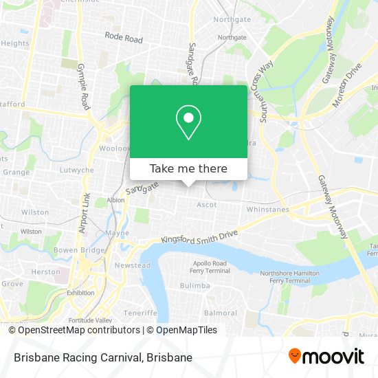 Brisbane Racing Carnival map