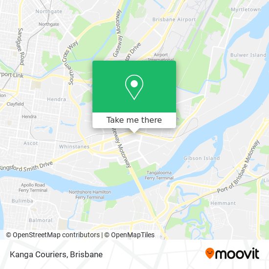 Kanga Couriers map