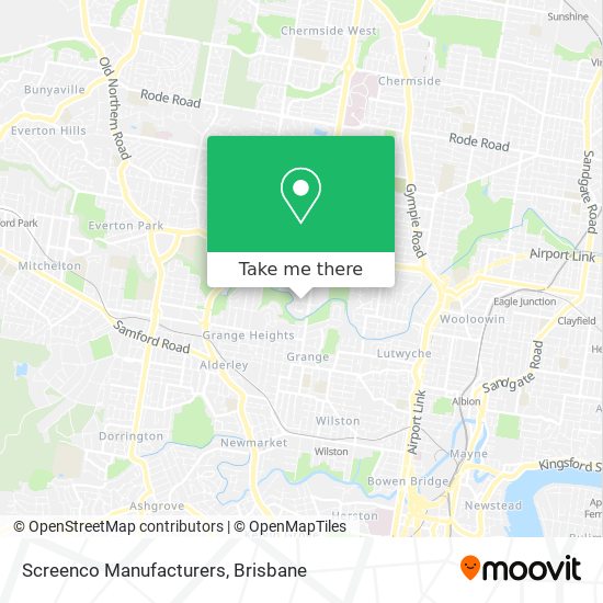 Screenco Manufacturers map