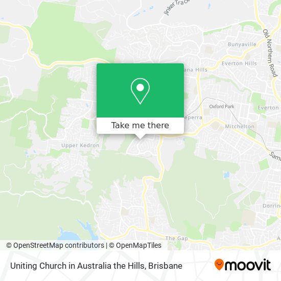 Uniting Church in Australia the Hills map