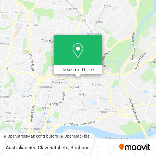 Australian Red Claw Ratchets map