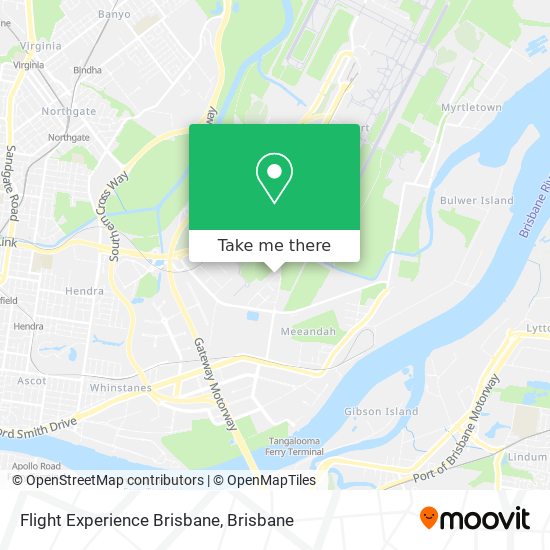 Flight Experience Brisbane map