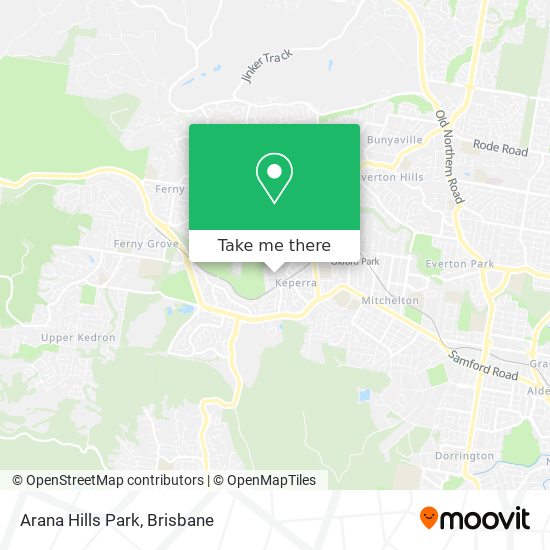 Arana Hills Park map