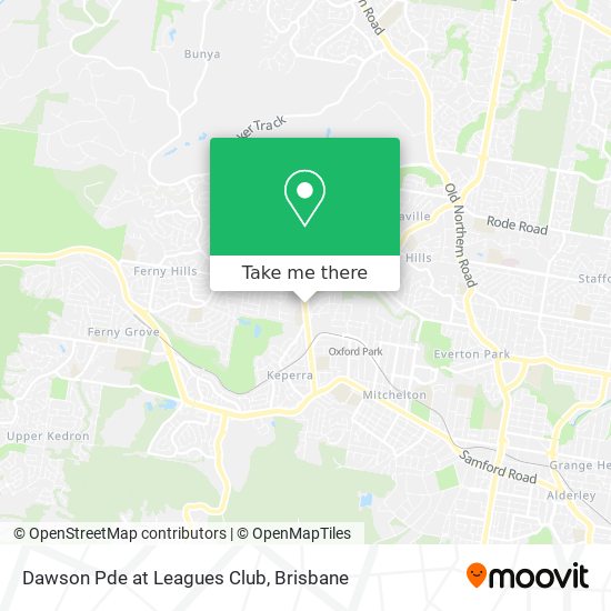 Dawson Pde at Leagues Club map