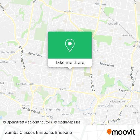 Mapa Zumba Classes Brisbane