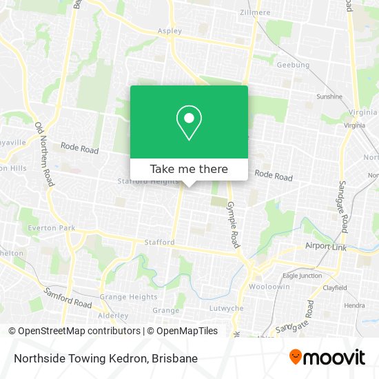 Mapa Northside Towing Kedron