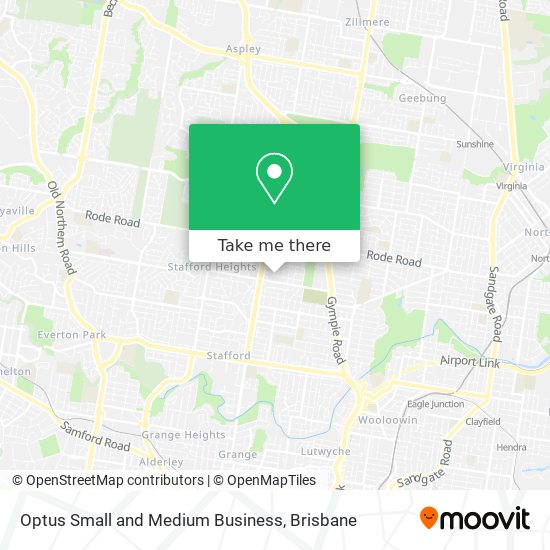 Optus Small and Medium Business map
