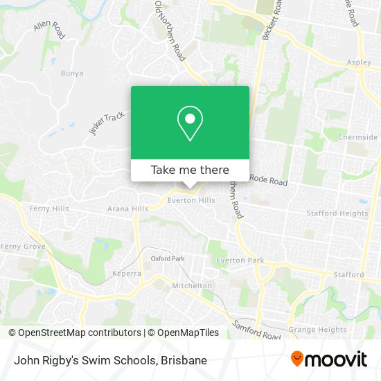 John Rigby's Swim Schools map