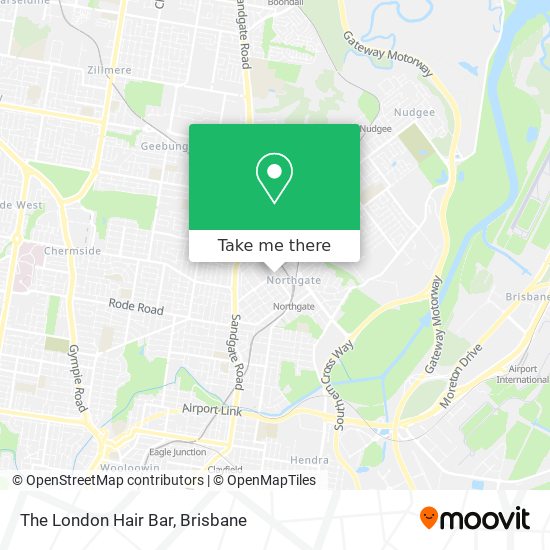 The London Hair Bar map