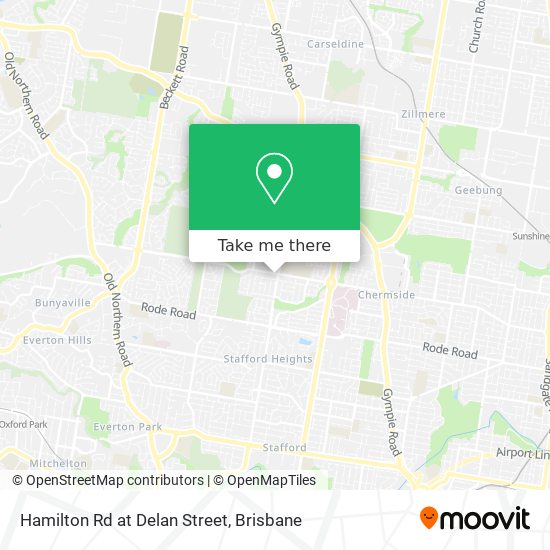 Hamilton Rd at Delan Street map