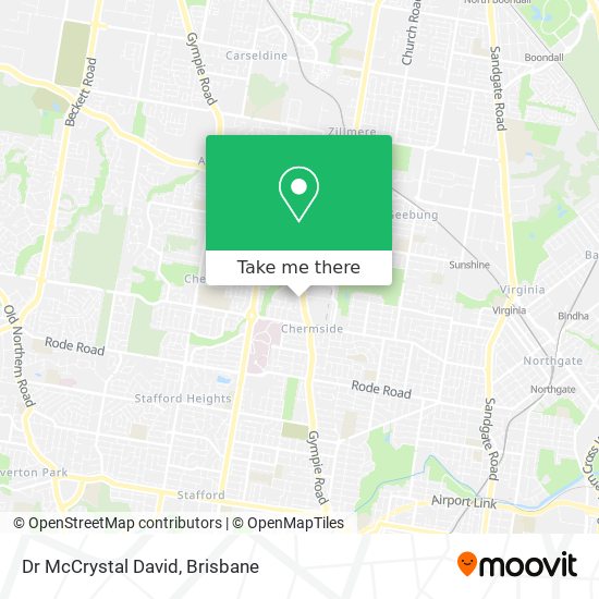 Dr McCrystal David map
