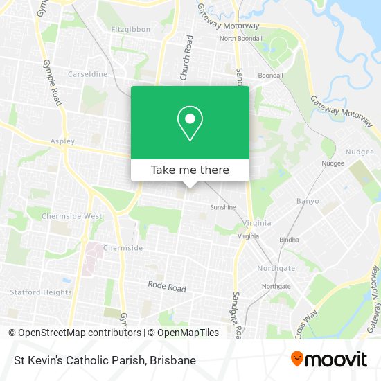 St Kevin's Catholic Parish map