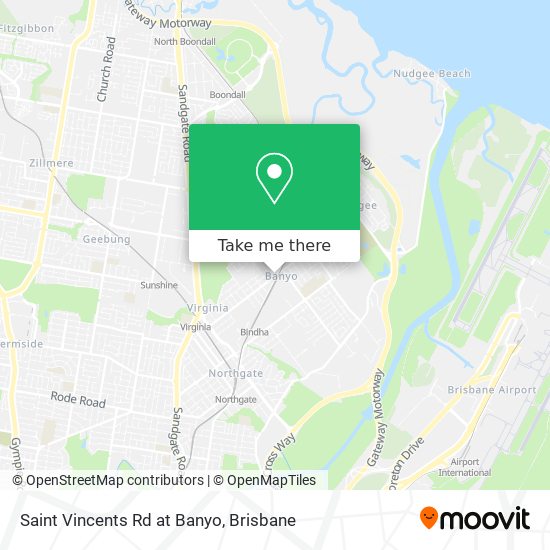 Saint Vincents Rd at Banyo map