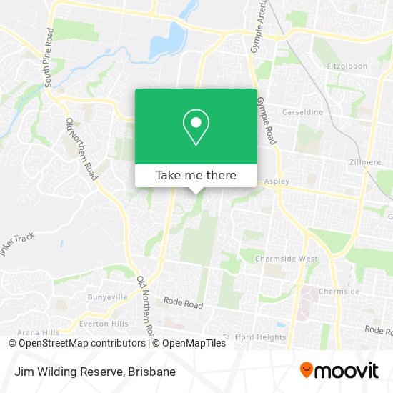 Jim Wilding Reserve map