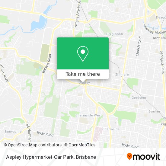 Mapa Aspley Hypermarket-Car Park