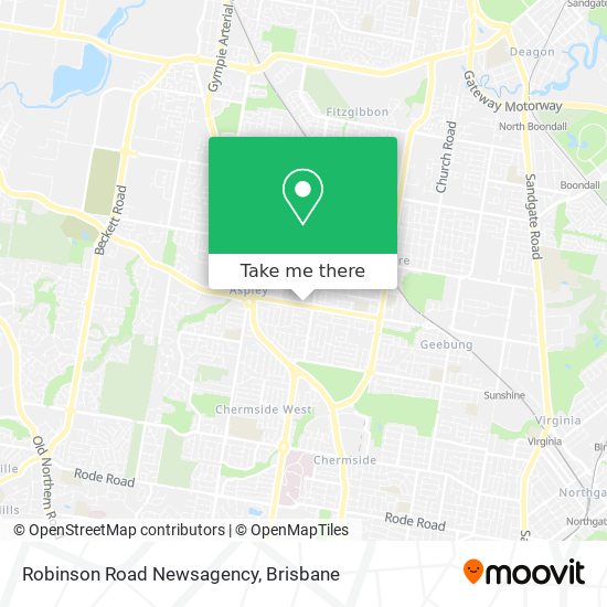 Robinson Road Newsagency map
