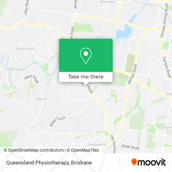 Queensland Physiotherapy map