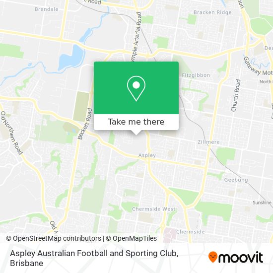 Aspley Australian Football and Sporting Club map