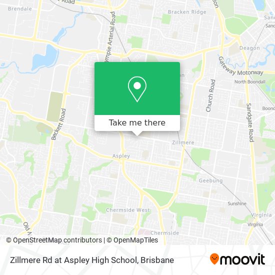 Zillmere Rd at Aspley High School map