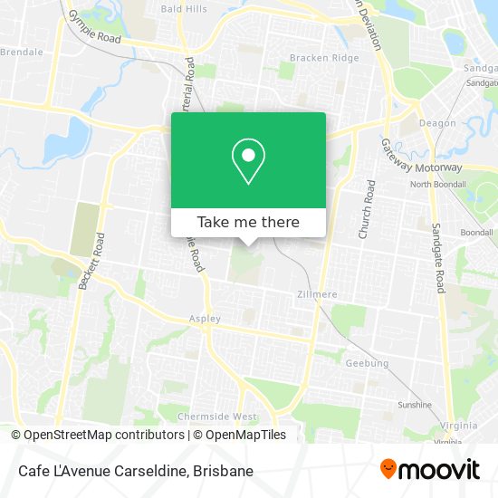 Cafe L'Avenue Carseldine map