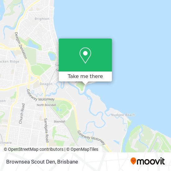 Brownsea Scout Den map