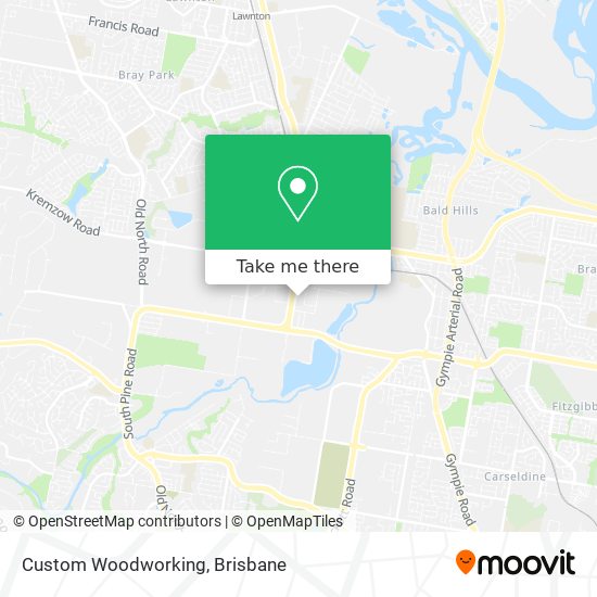 Custom Woodworking map