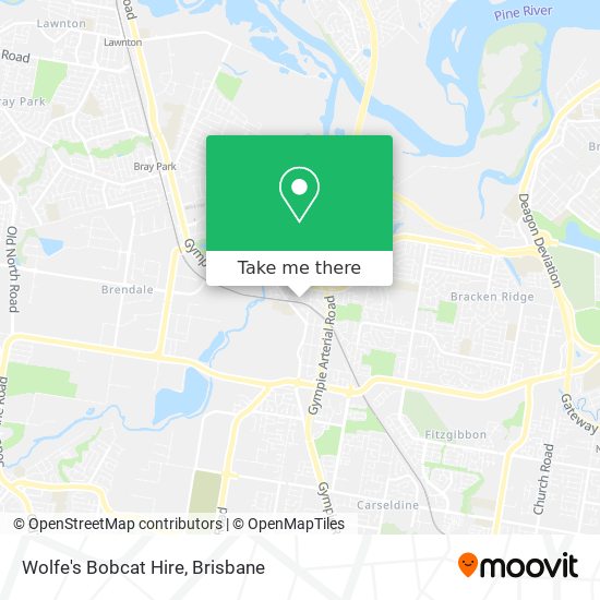 Wolfe's Bobcat Hire map