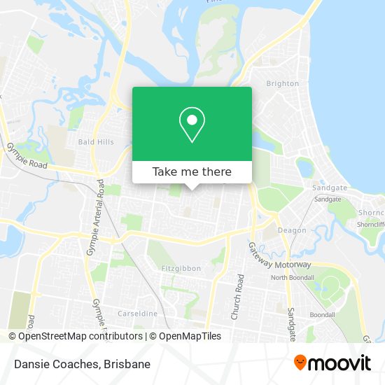 Dansie Coaches map