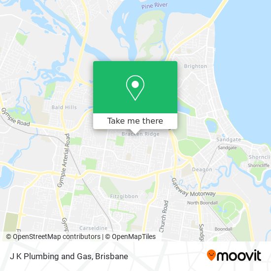 J K Plumbing and Gas map