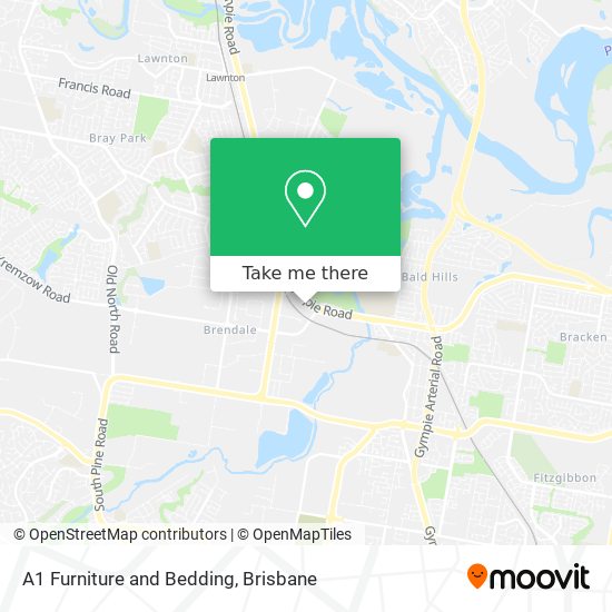 A1 Furniture and Bedding map