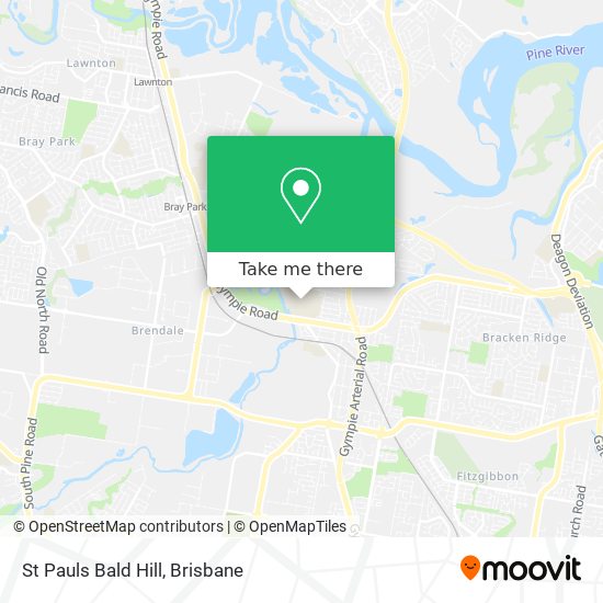 St Pauls Bald Hill map