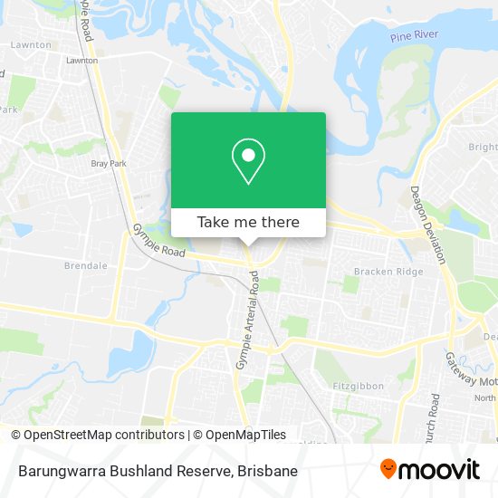 Barungwarra Bushland Reserve map