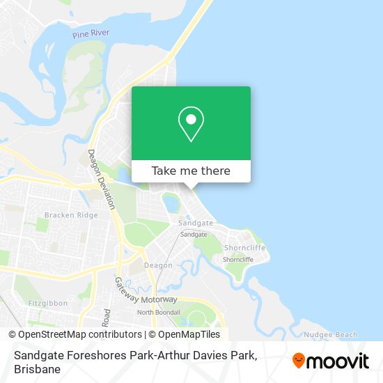 Sandgate Foreshores Park-Arthur Davies Park map
