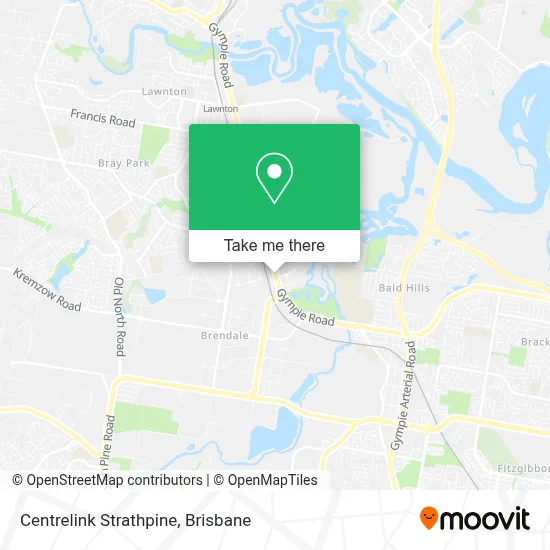 Mapa Centrelink Strathpine