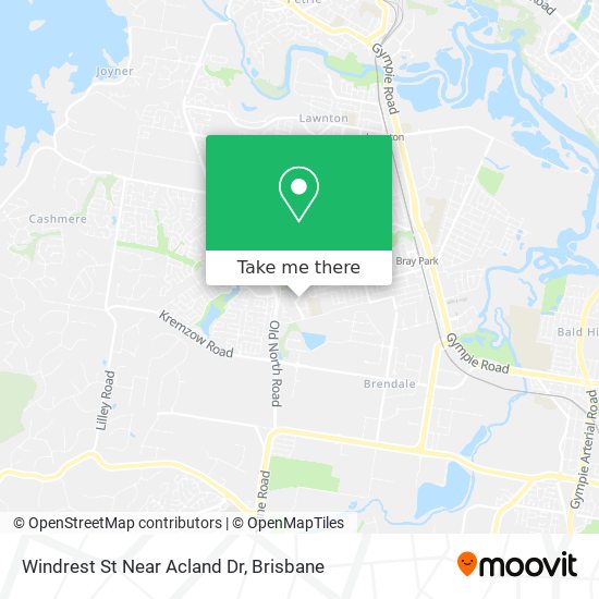 Windrest St Near Acland Dr map