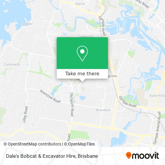Dale's Bobcat & Excavator Hire map