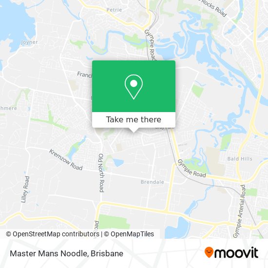 Master Mans Noodle map