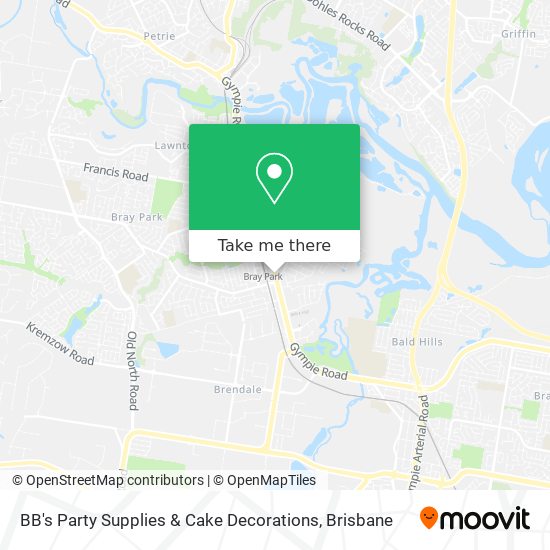 BB's Party Supplies & Cake Decorations map