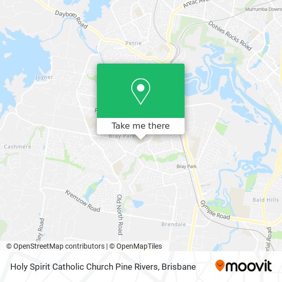 Holy Spirit Catholic Church Pine Rivers map