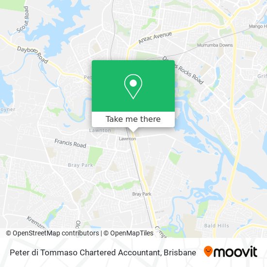 Peter di Tommaso Chartered Accountant map