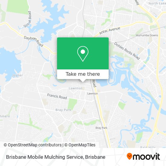 Brisbane Mobile Mulching Service map