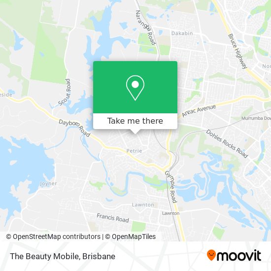 The Beauty Mobile map