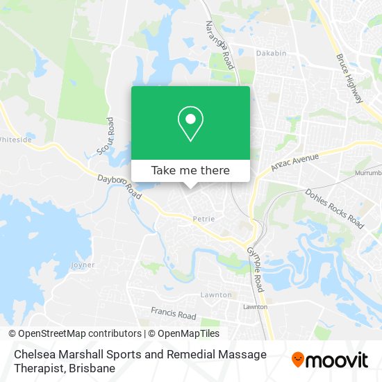 Chelsea Marshall Sports and Remedial Massage Therapist map