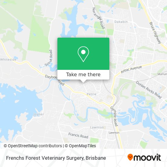 Mapa Frenchs Forest Veterinary Surgery